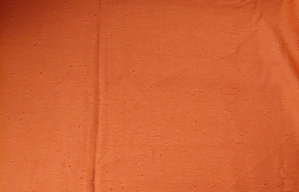 MCM Fabric Orange Textured 6 yds Cotton Blend Upholstery Decor Drapery Vintage